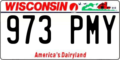WI license plate 973PMY