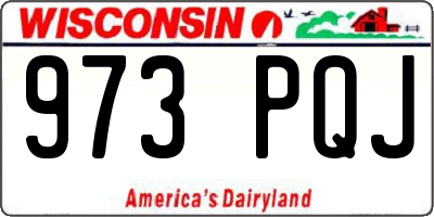 WI license plate 973PQJ