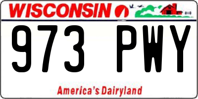 WI license plate 973PWY