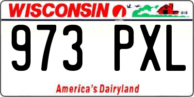 WI license plate 973PXL