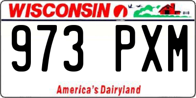 WI license plate 973PXM