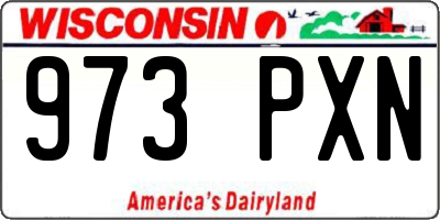 WI license plate 973PXN