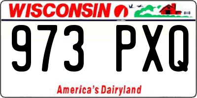 WI license plate 973PXQ