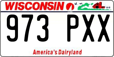 WI license plate 973PXX