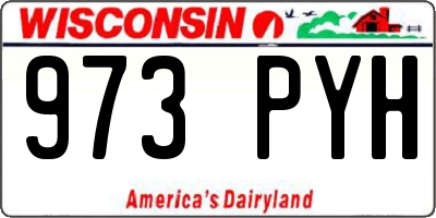WI license plate 973PYH