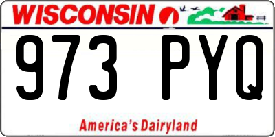 WI license plate 973PYQ