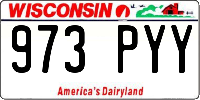 WI license plate 973PYY