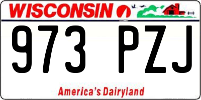WI license plate 973PZJ