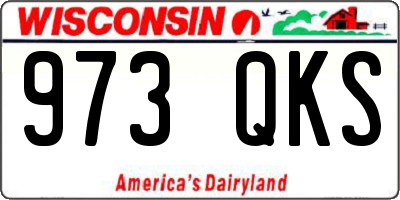 WI license plate 973QKS