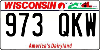 WI license plate 973QKW
