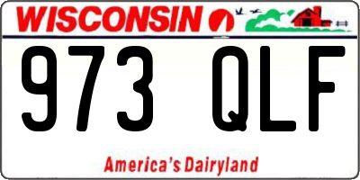 WI license plate 973QLF