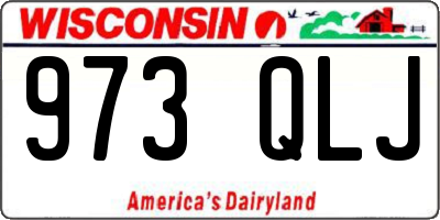 WI license plate 973QLJ
