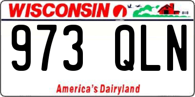 WI license plate 973QLN