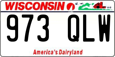 WI license plate 973QLW