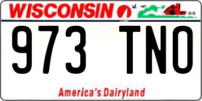 WI license plate 973TNO