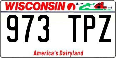 WI license plate 973TPZ