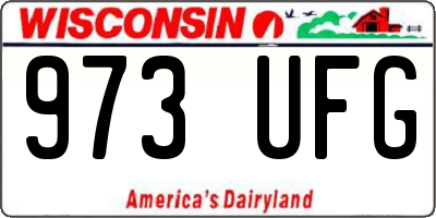 WI license plate 973UFG