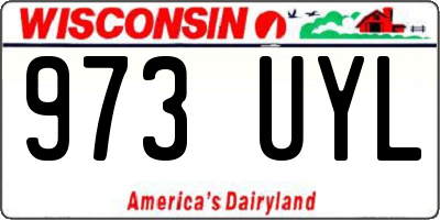 WI license plate 973UYL