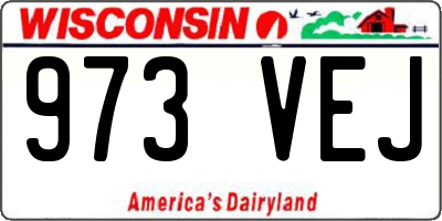 WI license plate 973VEJ