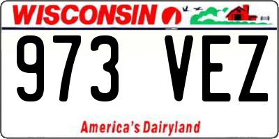WI license plate 973VEZ