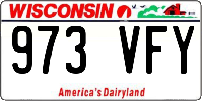 WI license plate 973VFY