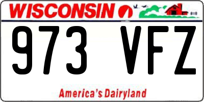WI license plate 973VFZ