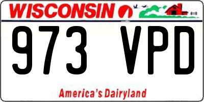 WI license plate 973VPD