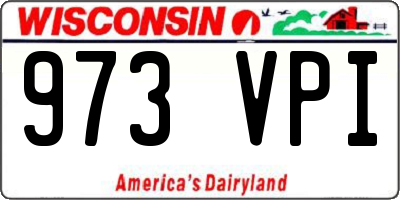 WI license plate 973VPI