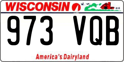 WI license plate 973VQB
