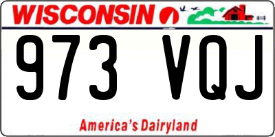 WI license plate 973VQJ