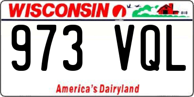 WI license plate 973VQL