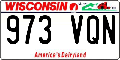 WI license plate 973VQN