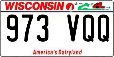 WI license plate 973VQQ