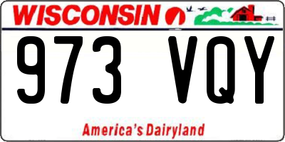 WI license plate 973VQY