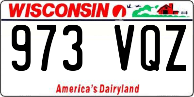 WI license plate 973VQZ