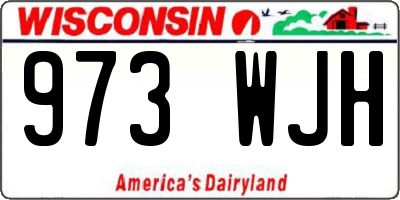 WI license plate 973WJH