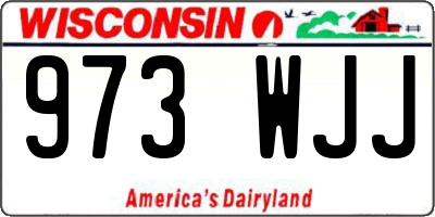 WI license plate 973WJJ