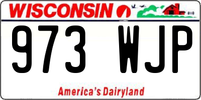 WI license plate 973WJP