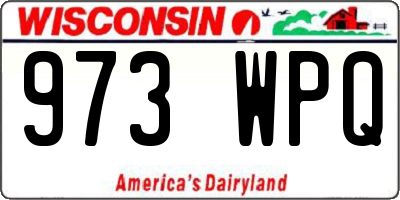 WI license plate 973WPQ