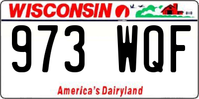 WI license plate 973WQF