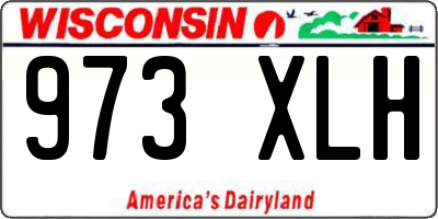 WI license plate 973XLH