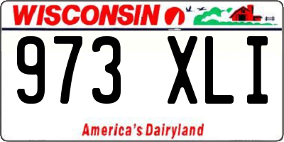 WI license plate 973XLI