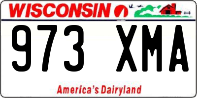 WI license plate 973XMA