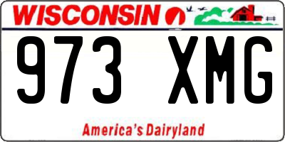 WI license plate 973XMG