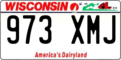 WI license plate 973XMJ