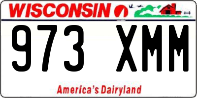WI license plate 973XMM