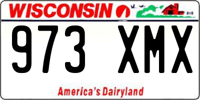 WI license plate 973XMX