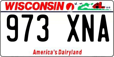 WI license plate 973XNA