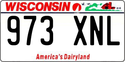 WI license plate 973XNL