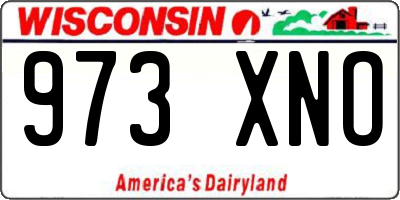 WI license plate 973XNO